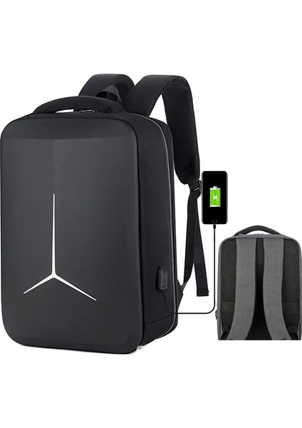 Hırsızlık Anti Backpack Erkekler Iş Dizüstü Dizüstü Bilgisayar Dizüstü Torba Su Geçirmez Minimalist Daypack Erkek Mochila Kadın Erkekler Backpackscolor: Siyah (Yurt Dışından)