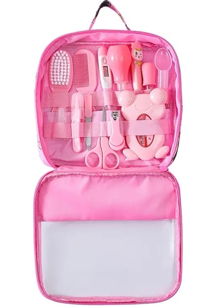 Bebek Bakımı Eva Bag Sekiz Parçalı Set Bebek Nazal Aspiratör Tırnak Makas Set Günlük Temizlik Malzemeleri Bakım Bagcolor: Pembe (Yurt Dışından)