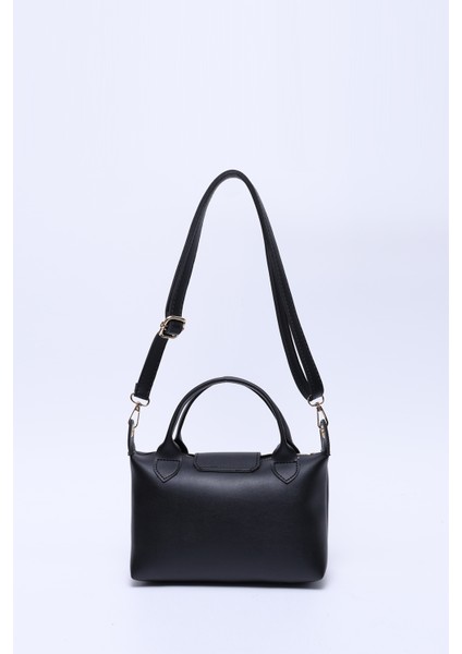 Siyah SHK135 Suni Deri, Tek Bölmeli, Çift Askılı El, Kol ve Çapraz Omuz Çantası fırsatları