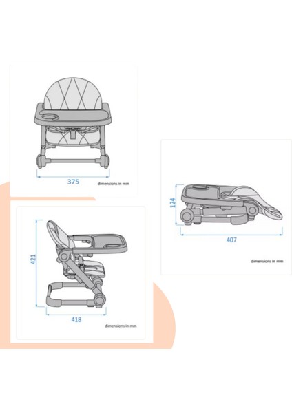 Smart Portatif Mama Sandalyesi