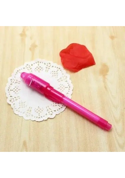 4pcs/lot Işıklı Işık Kalemi Sihir Purple 2 Içinde 1 Uv Siyah Işık Kombinasyonu Çizim Görünmez Mürekkep Kalem Öğrenme Eğitim Oyuncakları Çocuk Rengi Için: Kırmızı (Yurt Dışından)