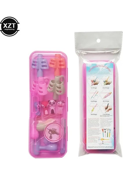 16PCS Kalem Tutucu Kavrama Çocukları Sevimli Kalem Kolu Çubuk El Yazısı Yardım Kılavuzu Çocuklar Için Kalem Duruş Düzeltme Tutma Istasyonlu Renk: Mavi Sis (Yurt Dışından)