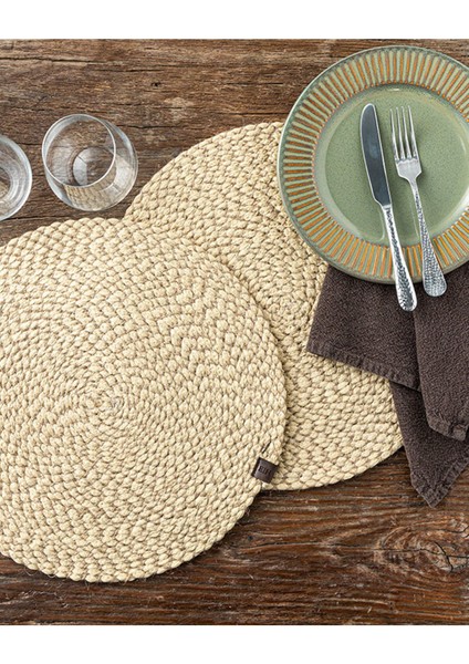 2'li Amerikan Servis 35 Cm, Naturel ve Pembe Renk, Şık ve Kullanışlı Ürün