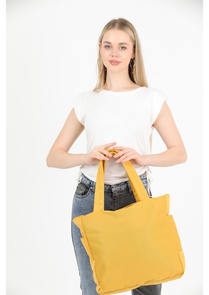 Hardal U25 Kanvas Kumaş, 3 Bölmeli, Fermuarlı, Yan Cep Detaylı ,askılı ,el, Kol ve Omuz Çantası fiyatları