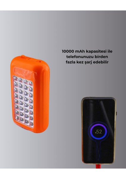 Gold Silver GS-875 Güneş Enerjili Powerbank ve 32 LED Işıldak modelleri