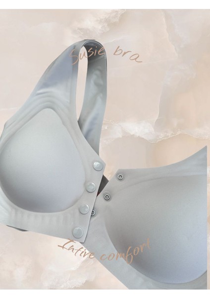 Susie Önü 4 Düğmeli Açılabilen Üstün Kalite Dikişsiz Lazer Balensiz Sütyen (Emziren Anneler) indirimleri