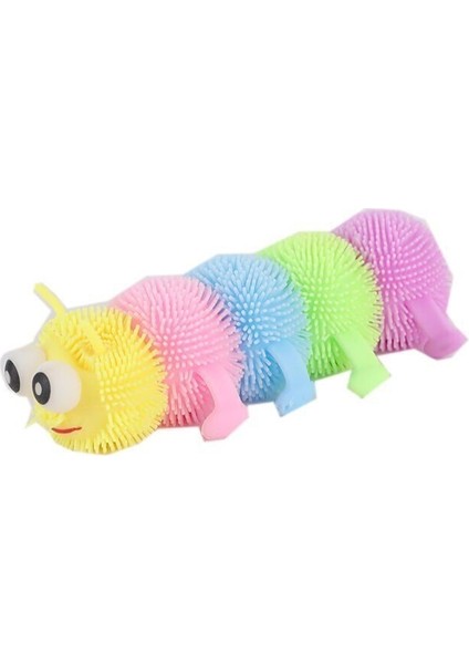 1975-1 Dikenli Işıklı Renkli Elastik Böcek