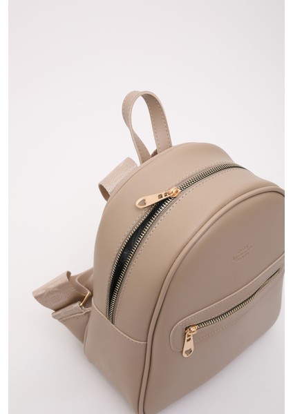 Vizon Shk200 Deri 2 Bölmeli Fermuarlı Yazılı Kolon Askılı Sırt Çantası U:26 E:22 G:9 Cm modelleri