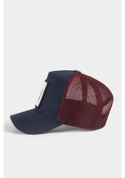 Made In 1987 Logolu Lacivert-Bordo Trucker Şapka fırsatları