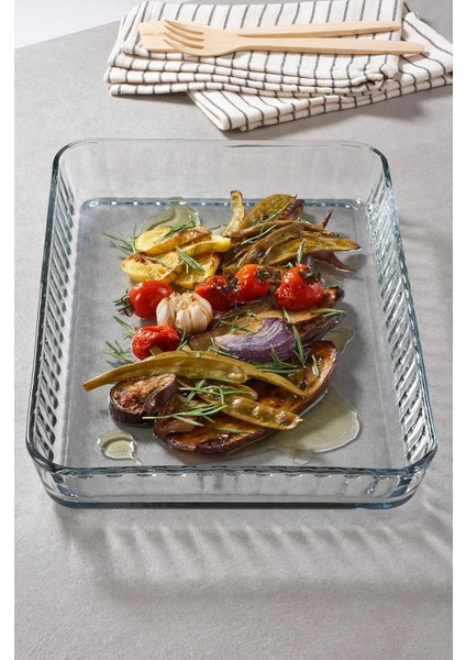 Borcam 2 Li Dikdörtgen Borcam - Fırın Tepsisi 2 Boy