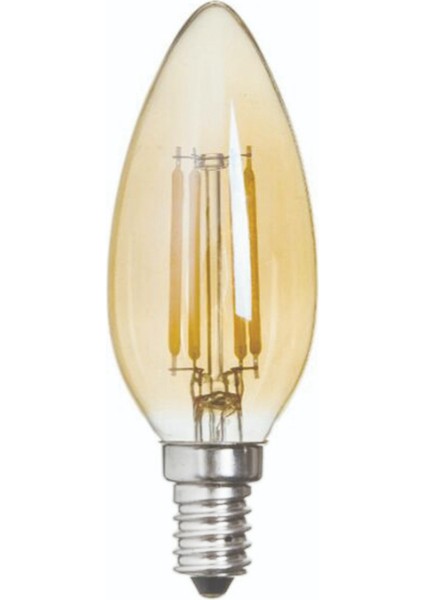LED Flamanlı Buji Ampul 4W E14 Günışığı KES601