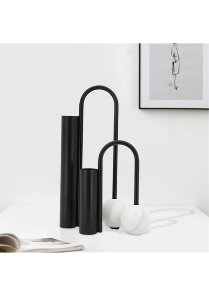 Demir Vazo Oturma Odası Yatak Odası El Sanatları Dekorasyon El Sanatları Dekorasyon Çiçek Düzenlemesi Ev Dekorasyonu,siyah L (Yurt Dışından) fiyatları