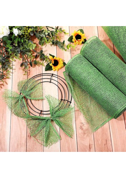 3 Rulo Çuval Bezi Dekorasyon Örgü 10 Inç Genişliğinde Dekoratif File Şerit Sarma Şerit Rulo Zanaat Dıy Yapımı Için (Yurt Dışından) indirimleri