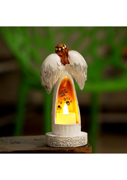 Peri Heykeli Bahçe Süs Reçine Zanaat Melek Heykeli Mumluk Şamdan Iskandinav Tarzı Ev Masaüstü Dekorasyon (Yurt Dışından) fırsatları