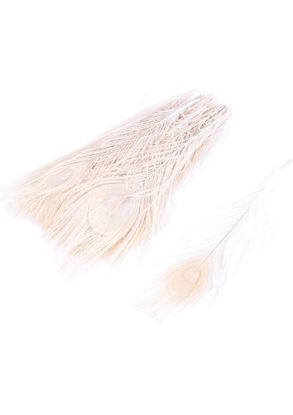 50 Pcs / Gözdeki Doğal Beyaz Tavuskuşu Tüyleri, Tavuskuşu Tüyü Düğün Dekorasyonunun 10 Ila 12 Inç (Yurt Dışından) modelleri