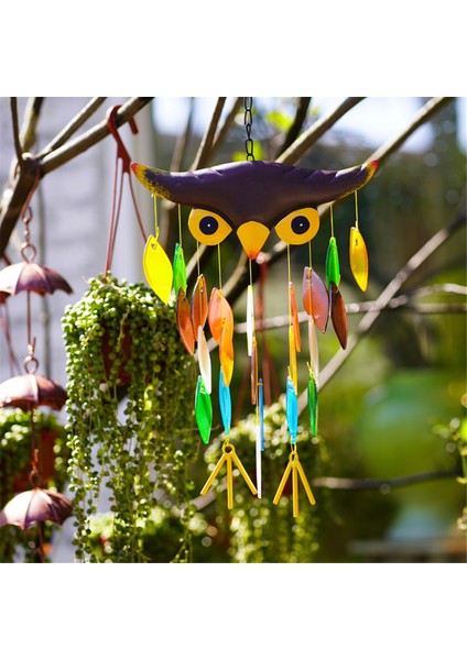 Baykuş Rüzgar Çanı, Demir Halk Sanatı Baykuş Modeli Tasarım Duvara Asılan Ev Sanat Dekoru Için Rüzgar Çanları, Güzel Apartman Odası (Yurt Dışından) indirimleri