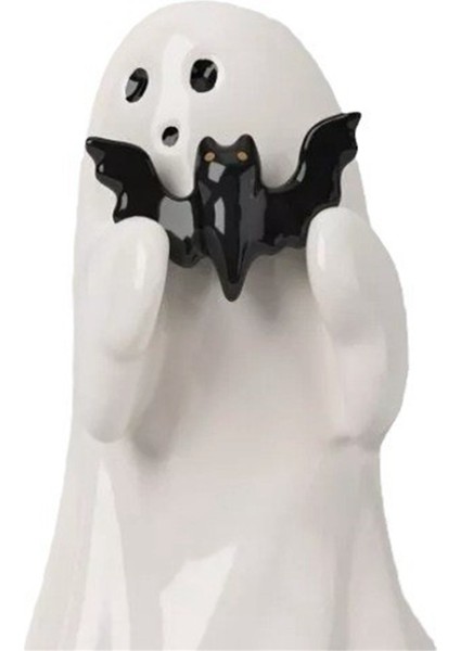 Küçük Korku Hayalet Heykeli, Cadılar Bayramı Hayalet Heykel Figürü, Sehpa Raf Raf Rafı Sergileme Koleksiyonluk Yarasa Hayalet (Yurt Dışından)