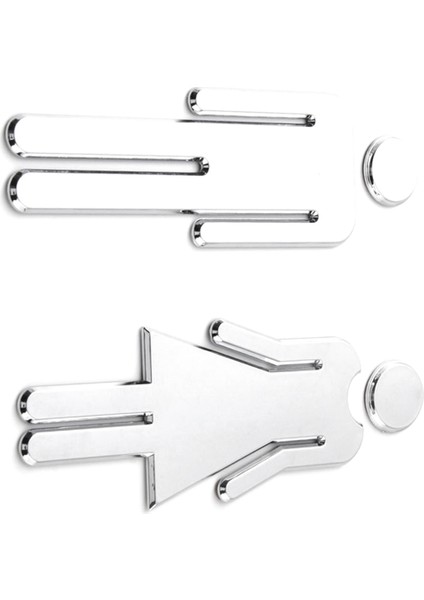 Tuvalet Kapı Levhası Erkek Kadın Tuvalet Levhası Levhası Misafir Tuvalet Levhası Kapı Dekorasyonu Kendinden Yapışkanlı Banyo 12 cm Yükseklik (Yurt Dışından) fiyatları