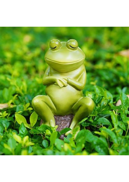 Komik Kurbağa Bahçe Heykelleri Dekoru, Açık Hava Reçine Uyuyan Kurbağalar Bahçe Hayvan Heykeli, Su Geçirmez Dış Mekan Kurbağa Figürleri (Yurt Dışından) modelleri