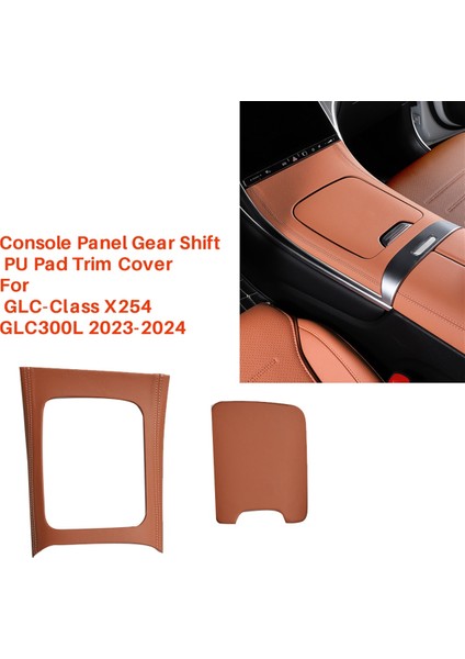 Araba Tasarım Merkezi Kontrol Paneli Pu Ped Dekoratif Kapak Mercedes Benz Glc-Class X254 GLC300L 2023-2024, Taş Kahverengi (Yurt Dışından) fiyatları