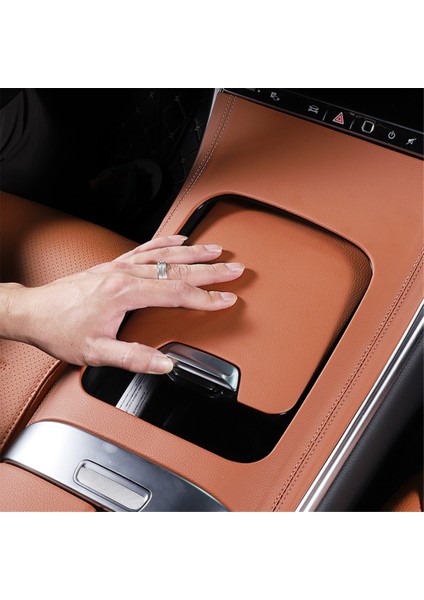 Araba Tasarım Merkezi Kontrol Paneli Pu Ped Dekoratif Kapak Mercedes Benz Glc-Class X254 GLC300L 2023-2024, Taş Kahverengi (Yurt Dışından) fırsatları