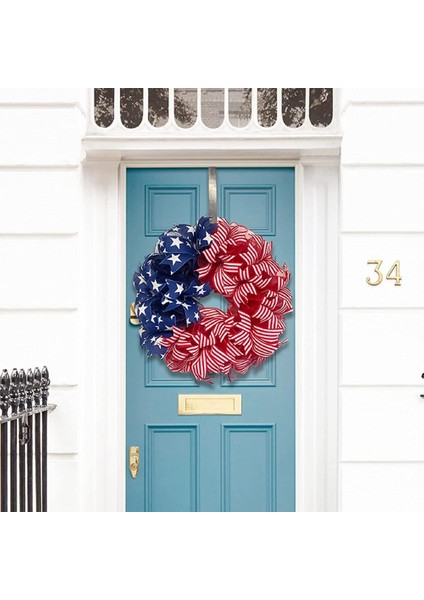 Yaz Vatanseverlik Bağımsızlık Günü Çelengi, Ön Kapı Için Anma Günü Çelenkleri, Hoş Geldiniz Tabelası Kapı Askıları 30CM (Yurt Dışından) fiyatları