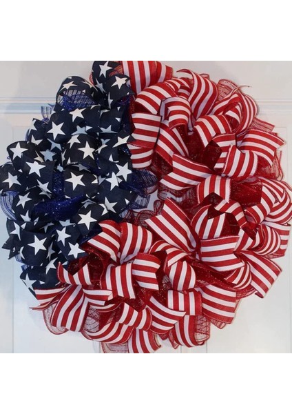 Yaz Vatanseverlik Bağımsızlık Günü Çelengi, Ön Kapı Için Anma Günü Çelenkleri, Hoş Geldiniz Tabelası Kapı Askıları 30CM (Yurt Dışından) fırsatları