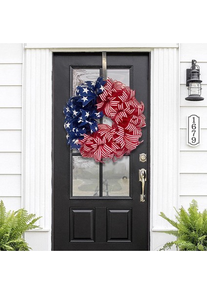 Yaz Vatanseverlik Bağımsızlık Günü Çelengi, Ön Kapı Için Anma Günü Çelenkleri, Hoş Geldiniz Tabelası Kapı Askıları 30CM (Yurt Dışından) indirimleri