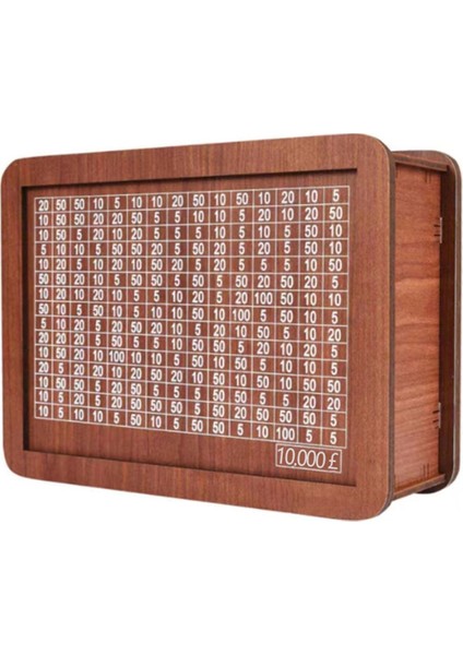 Yetişkin Çocuklar Için Ahşap Kuma, Sayaçlı Para Kutusu, Sayma Hedefli Yeniden Kullanılabilir Para Kutusu, E (Yurt Dışından)