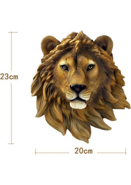 Duvar Dekorasyon Şarap Mahzeni Aslan Kafası Simülasyon Heykel Yaratıcı Dekor Reçine Zanaat Beast Head Duvar Heykeli (Yurt Dışından) modelleri