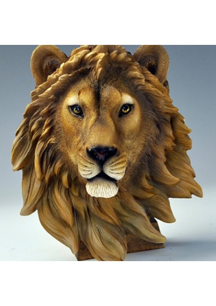 Duvar Dekorasyon Şarap Mahzeni Aslan Kafası Simülasyon Heykel Yaratıcı Dekor Reçine Zanaat Beast Head Duvar Heykeli (Yurt Dışından) fırsatları
