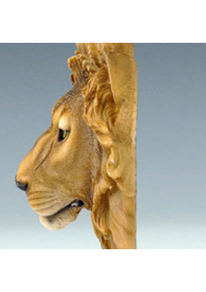 Duvar Dekorasyon Şarap Mahzeni Aslan Kafası Simülasyon Heykel Yaratıcı Dekor Reçine Zanaat Beast Head Duvar Heykeli (Yurt Dışından) indirimleri