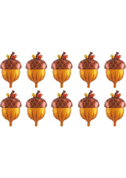 10 Adet Meşe Palamudu Balonlar Folyo Sonbahar Meşe Palamudu Balonlar Bebek Duş Için Doğum Günü Sonbahar Şükran Günü Partisi Süslemeleri (Yurt Dışından)