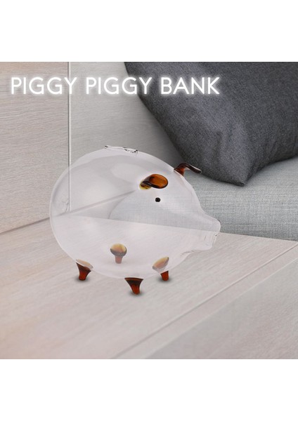 Domuz Kuma Para Kutuları Para Tasarrufu Kutusu Sevimli Şeffaf Cam Hatıra Doğum Günü Hediyesi Çocuklar Çocuklar Için-Kahverengi (Yurt Dışından) modelleri