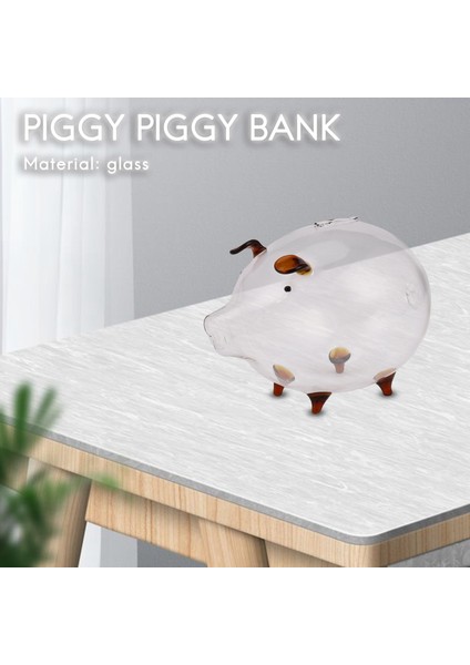 Domuz Kuma Para Kutuları Para Tasarrufu Kutusu Sevimli Şeffaf Cam Hatıra Doğum Günü Hediyesi Çocuklar Çocuklar Için-Kahverengi (Yurt Dışından) fırsatları
