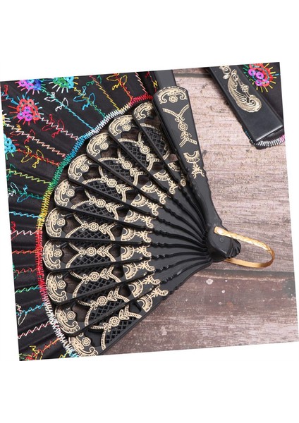 2 Adet Katlanır Yelpazeler Elde Taşınabilir Katlanır Yelpazeler Ispanyol Çiçekli Katlanır El Yelpazeleri Hediye Parıltılı Çiçekli Yelpaze Hediye Yelpaze Dans Yelpazesi (Yurt Dışından) modelleri