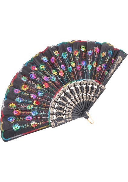 2 Adet Katlanır Yelpazeler Elde Taşınabilir Katlanır Yelpazeler Ispanyol Çiçekli Katlanır El Yelpazeleri Hediye Parıltılı Çiçekli Yelpaze Hediye Yelpaze Dans Yelpazesi (Yurt Dışından) indirimleri