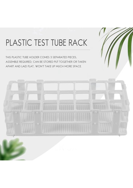 Paket Plastik Test Tüpü Rafı, 21 Delikli Laboratuvar Test Tüpü Rafı Tutucu 30MM Test Tüpleri Için, Beyaz, Çıkarılabilir (21 Delik) (Yurt Dışından) modelleri