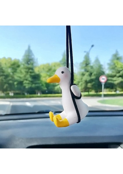 Sallanan Ördek Asılı Süsleme, Araba Dikiz Aynası Üzerinde Sevimli Salıncak Ördek Kolye, Salıncak Ördek Dekoru, Salıncak Ördek, Tip A (Yurt Dışından) fırsatları