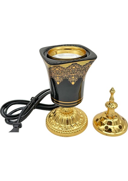 Elektrikli Tütsü Brülörü Tütsü Tutucu Vintage Arap Tütsü Brülörü Ev Ofis Yoga Spa Süsü Ab Fişi (Yurt Dışından) fırsatları