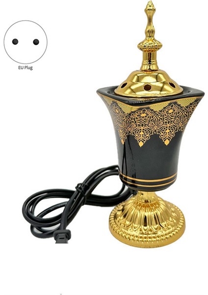 Elektrikli Tütsü Brülörü Tütsü Tutucu Vintage Arap Tütsü Brülörü Ev Ofis Yoga Spa Süsü Ab Fişi (Yurt Dışından) indirimleri