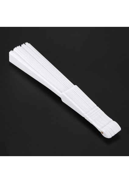 Bayanlar Erkekler Beyaz Için Plastik Kumaş El Katlanabilir Fan (Yurt Dışından) fırsatları