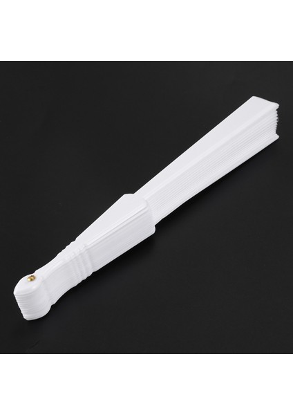 Bayanlar Erkekler Beyaz Için Plastik Kumaş El Katlanabilir Fan (Yurt Dışından) indirimleri