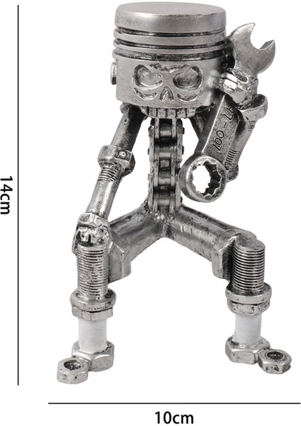 El Yapımı Piston Adam Kafatası Yüz Sanat Heykelciği Oymalı Yüz Heykeli Ev Ofis Masaüstü Dekor Süsleme-B (Yurt Dışından) modelleri