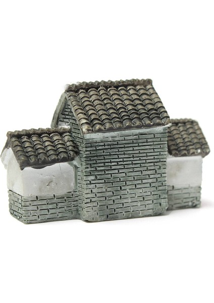 Minyatür Villa Ev Dollhouse Saksı Çiçek Bitki Zanaat Dıy Süs Bonsai Dekor Çin Antik Şehir Kapısı Gri (Yurt Dışından) fırsatları