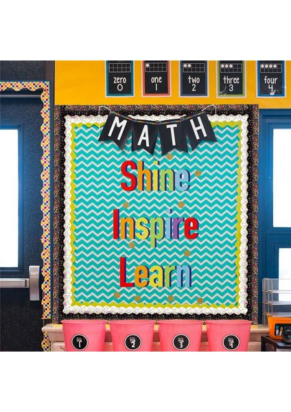 2 Rulo Bülten Tahtası Kenarları, 131,2 Feet/40 Metre Sınıf Dekorasyonu Için Konfeti Taraklı Kenar Döşemesi (Yurt Dışından)