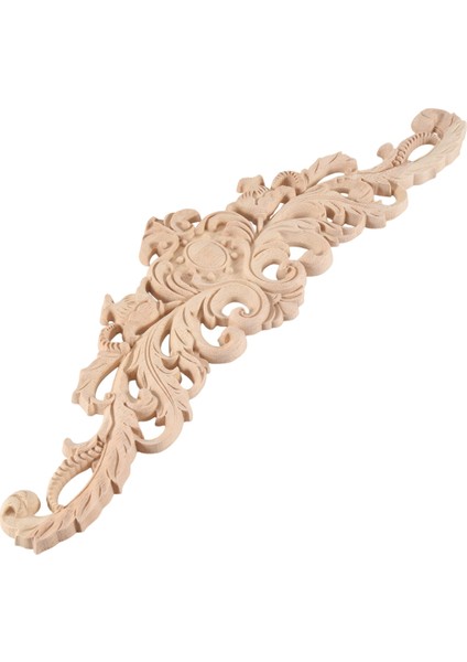 40X12 cm Nefis Klasik Kauçuk Ahşap Oyma Aplike Mobilya Doğal Çıkartması Ahşap Rengi (Yurt Dışından) modelleri