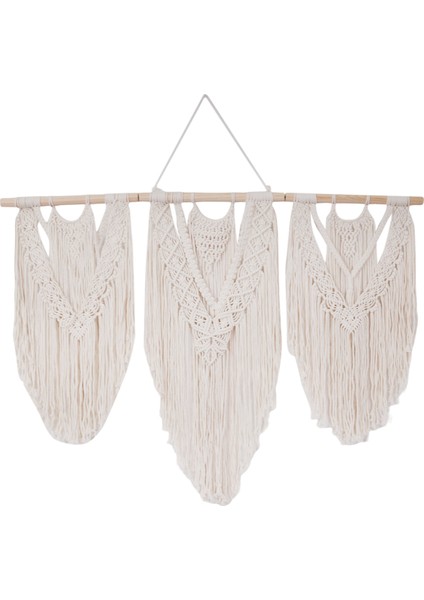 Makrome Duvar Asılı El Dokuma Bohem Pamuk Halat Boho Goblen Ev Dekor (Yurt Dışından)