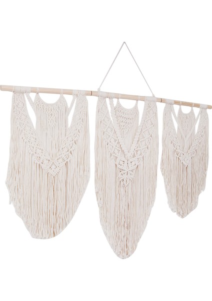 Makrome Duvar Asılı El Dokuma Bohem Pamuk Halat Boho Goblen Ev Dekor (Yurt Dışından) modelleri