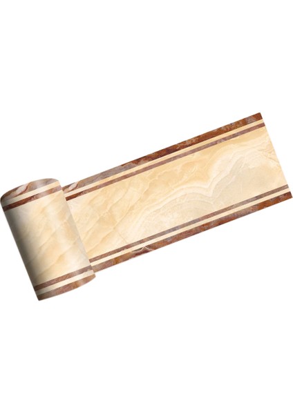 2m Kendinden Yapışkanlı Yan Çizgi Fayans Sticker Sarı Mermer Banyo Mutfak Restoran Duvar Merdiven Zemin Bordür Duvar Sticker Ev Dekorasyonu (Yurt Dışından)